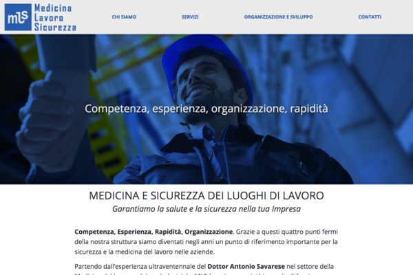 sito web Medicina Lavoro Sicurezza